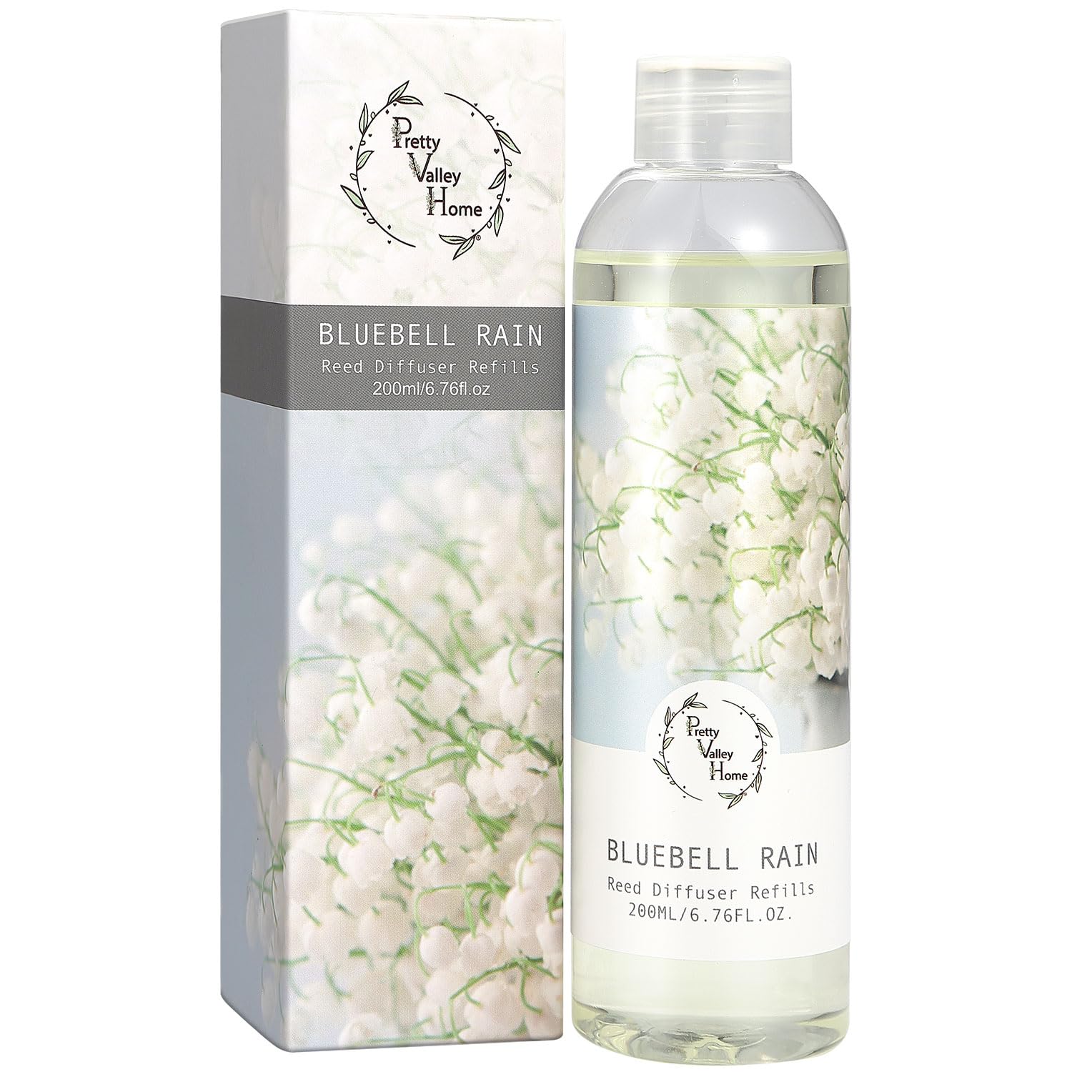 Pretty Valley Reed Diffuser Refill, Home Air Freshener (Bluebell Rain)