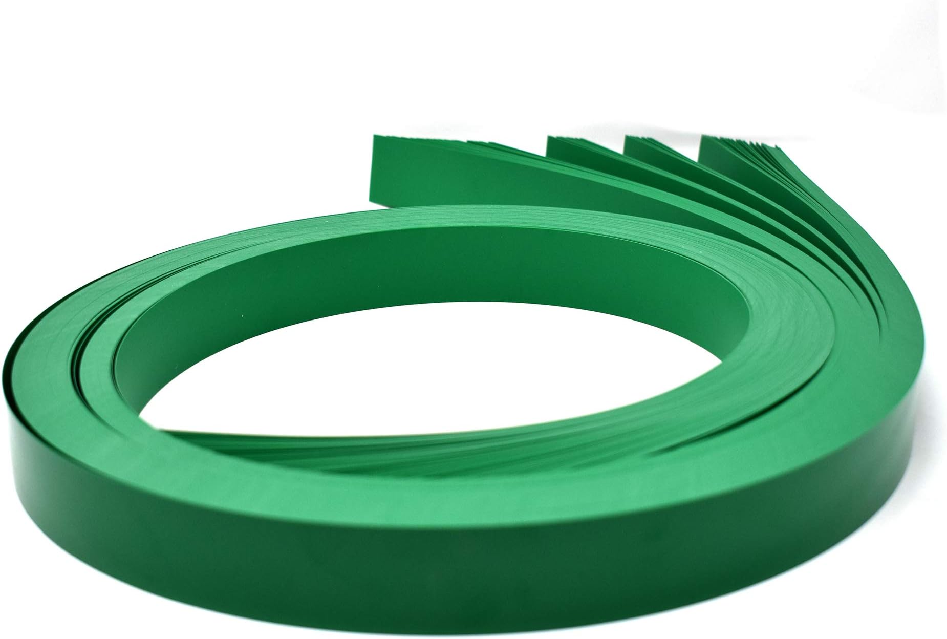 STORE FIXTURES DIRECT Decorative Gondola Shelving Pre Cut Vinyl Insert Strips 48" x 1.25" Shelf C-Channel, Green, 100 Pack
