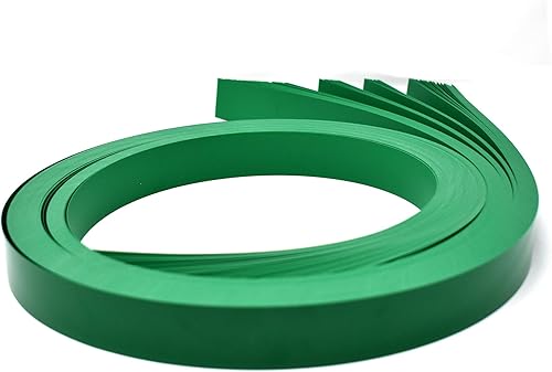 STORE FIXTURES DIRECT Tiras decorativas de vinilo precortadas para estantería de góndola, 48 x 1.25 pulgadas, canal C, verde, paquete de 100