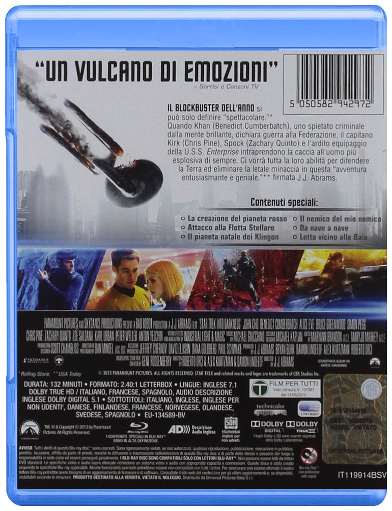 Star Trek Into Darkness [Italian Edition]