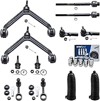 Vista 30 de Detroit Axle - Kit de suspensión completo de 12 unidades para Dodge Ram 1500 4x4 solamente - 2 brazos de control superiores y rótulas, 2 rótulas