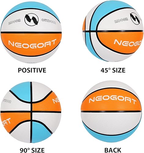 Miniatura 6 de Baloncesto para niños y jóvenes, tamaño 45, 25.527.5 pulgadas, goma gruesa duradera de alto rebote para jóvenes de 25.527.5 pulgadas, tamaño 45 para