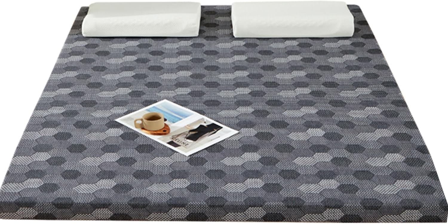 Pink/8cm,200X270cm, High-Density Foam Futon Mattress Pad Japanese Futon Mattress Topper Traditional Floor Mattress Topper Portable Tatami Mat Sleeping Bed Pad for Dormitory Camping