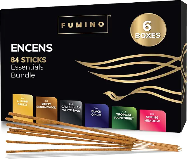 Encens Baton Fumino - 84 Bâtonnets Naturels pour Relaxation et Méditation