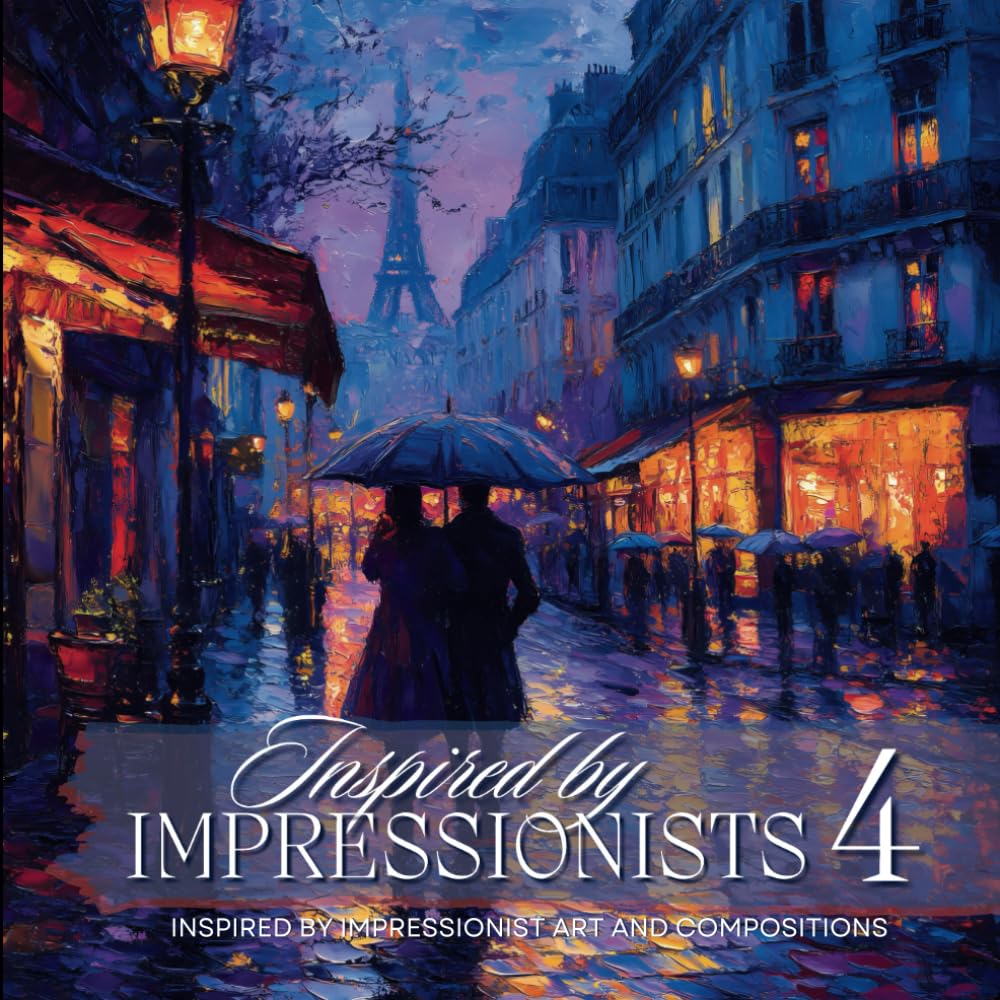 Inspired by Impressionists 4 Premium Adult Coloring Book: Coloring Art Inspired by Impressionism and Fine Art Compositions (Artists Adult Coloring Books: Masterpieces by Magpie Press)