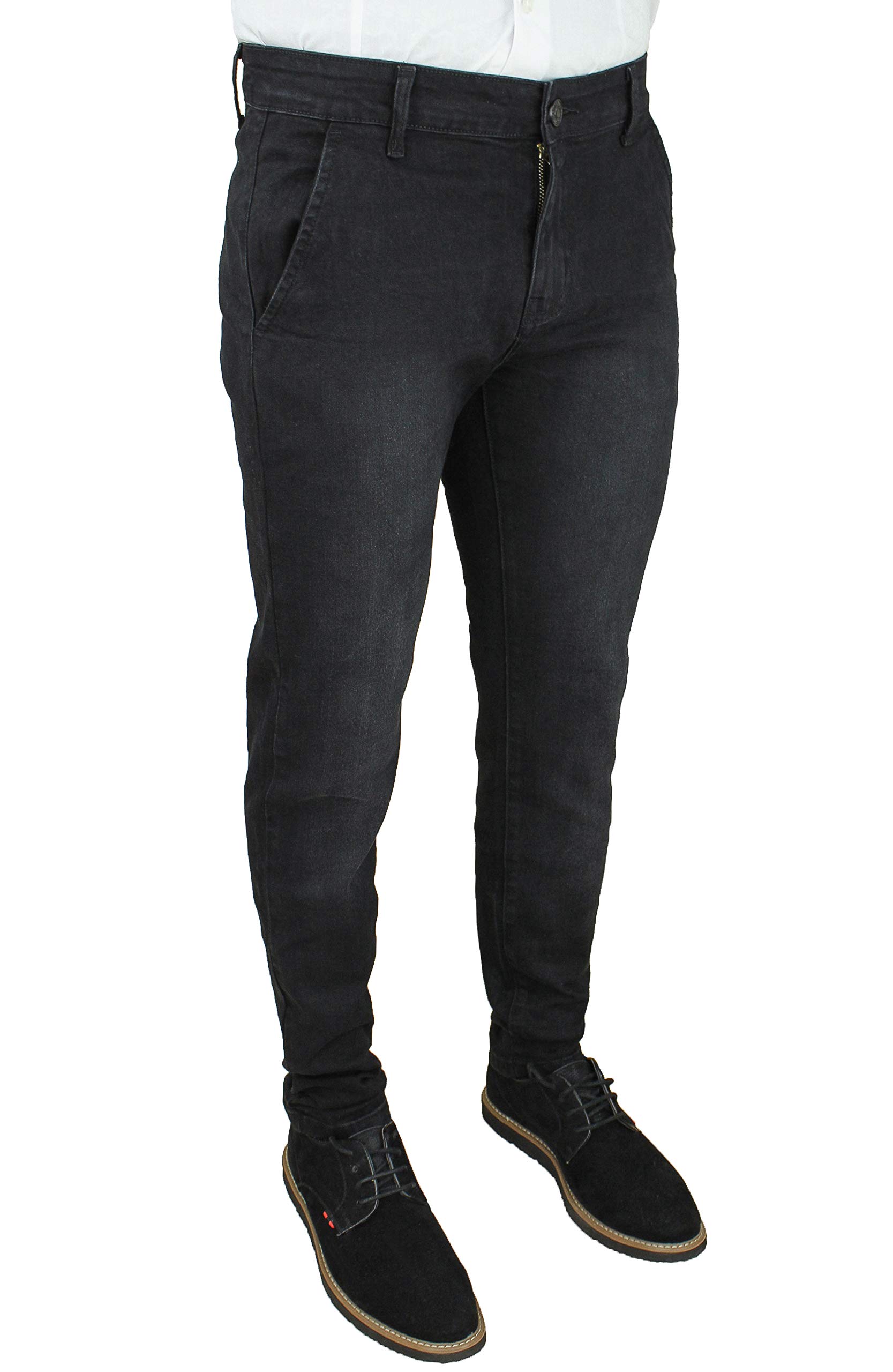 Evoga Men's Jeans Slim Fit Slim Fit Trousers Blue Denim Casual