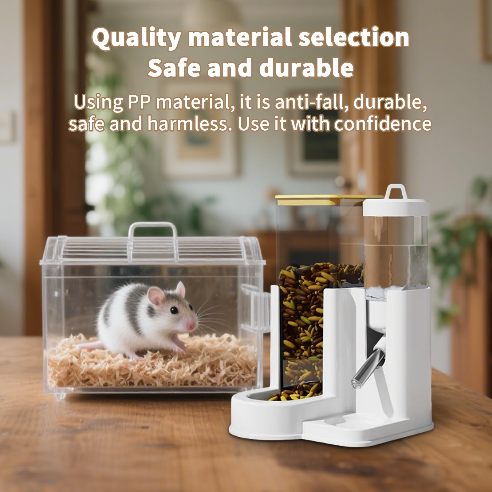 Botella Bebedero Hámster Bebedero Y Automático para Mascotas Y Conejos | Botella De Agua Para Chinchilla De Hogar Para Conejo, Hámster, Diario, Jaula, Hogar, Dormitorio, Salón, Interior, Exterior,