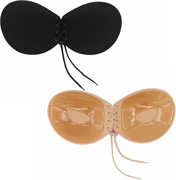 Silikon Push-Up Klebe-BH Selbstklebend Unsichtbar Bra R&uuml;ckenfrei