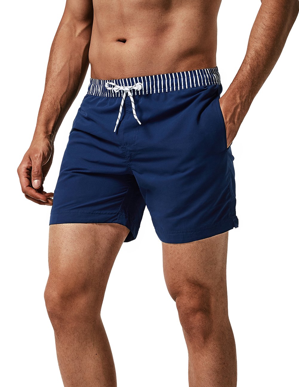 MaaMgic Pantaloncini da Bagno da Uomo Asciugatura Veloce Costume da Bagno per Surf sulla Spiaggia Multi-funzioni Allenamento casa con Fodera in Mesh con Fodera in Mesh