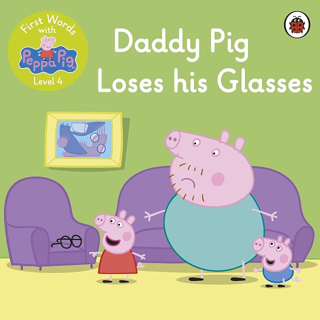 Portada de First words with peppa lv 4: daddy pigloses his