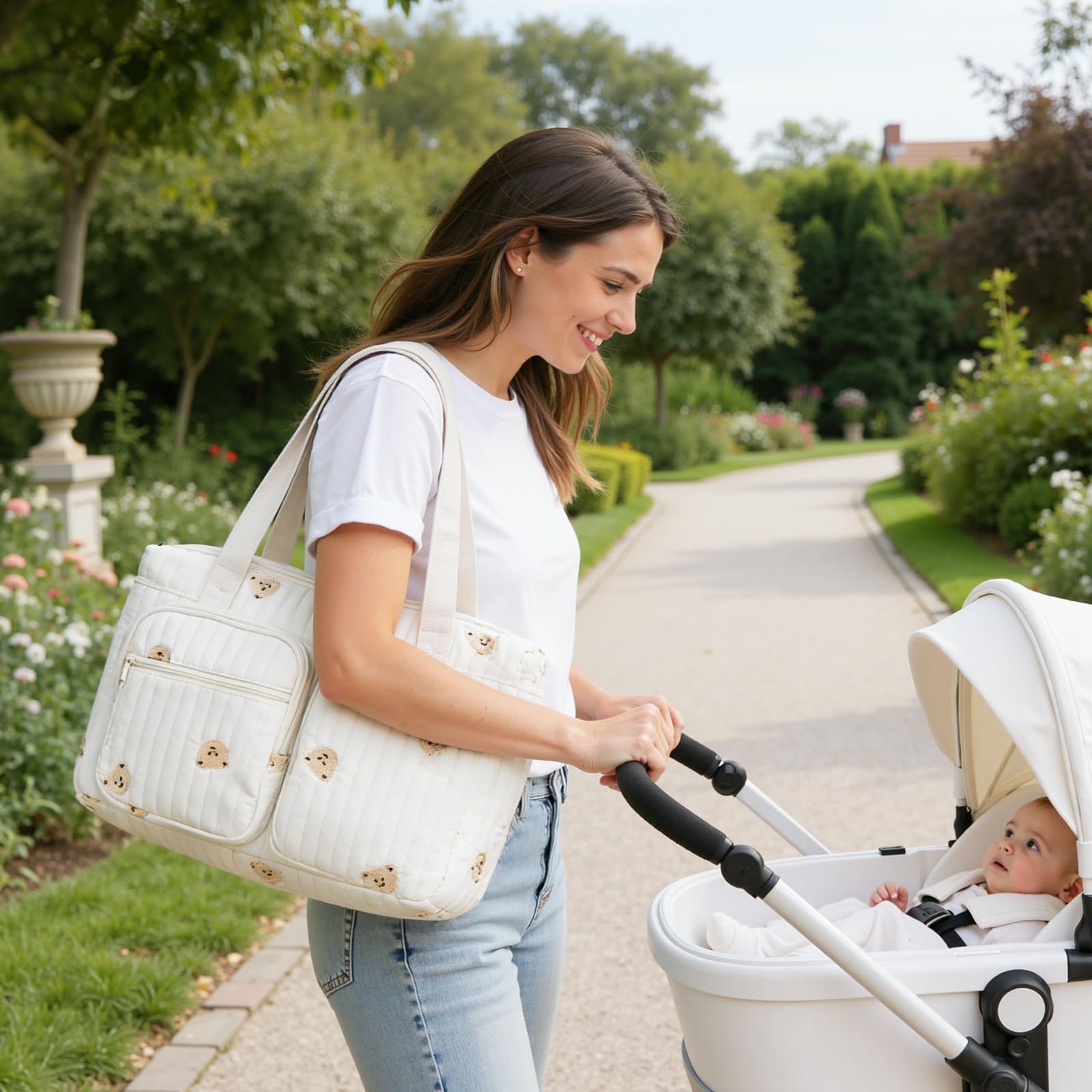 Borsa per Pannolini Multiuso per la Mamma: Borsa per Maternità e Neonato - Borse per Pannolini imbottite leggere per Maternità e Cambio del Bambino per l'ospedale