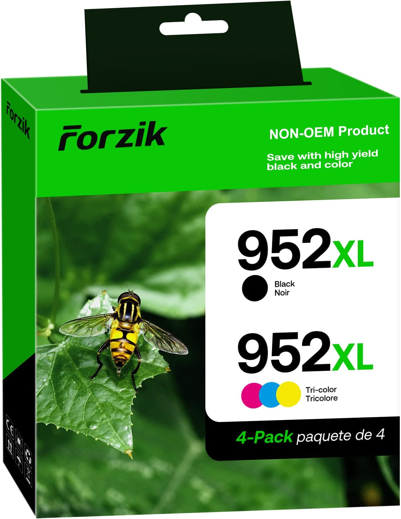 952 XL Ink Cartridge Replacement for HP 952 Ink Cartridges Black Cyan Magenta Yellow (4-Pack), Compatible for OfficeJet Pro 8710 8720 7740 8210 8715 7720 8702 8725 8740 8730 8700 8200 Printer