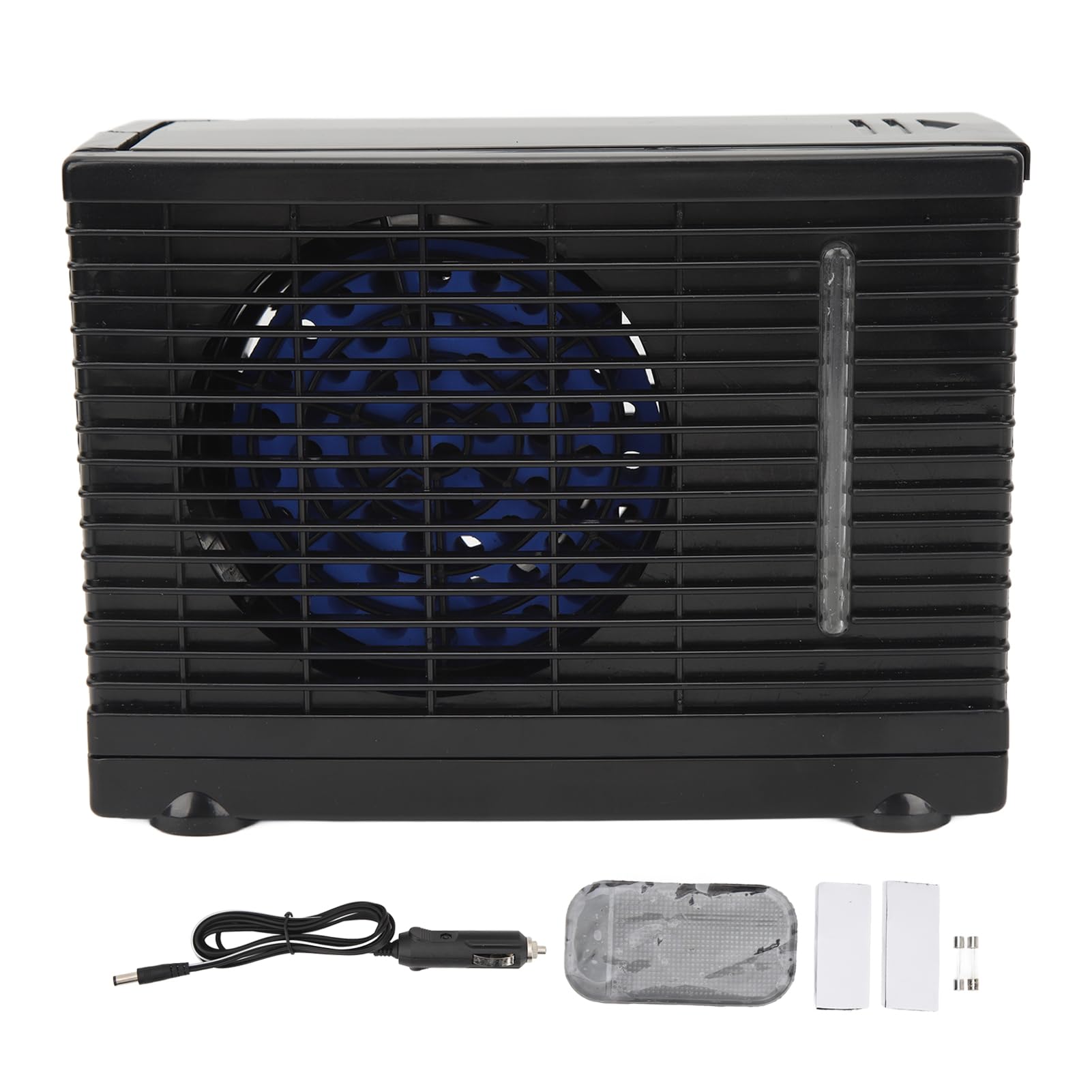 Car Air Cooler, 2 Speed Adjustable Portable DC12V Mini Air Conditioner, Car Cooler with Plug in Cigarette Lighter Strong Non Slip Fan for Cars Trucks RVs