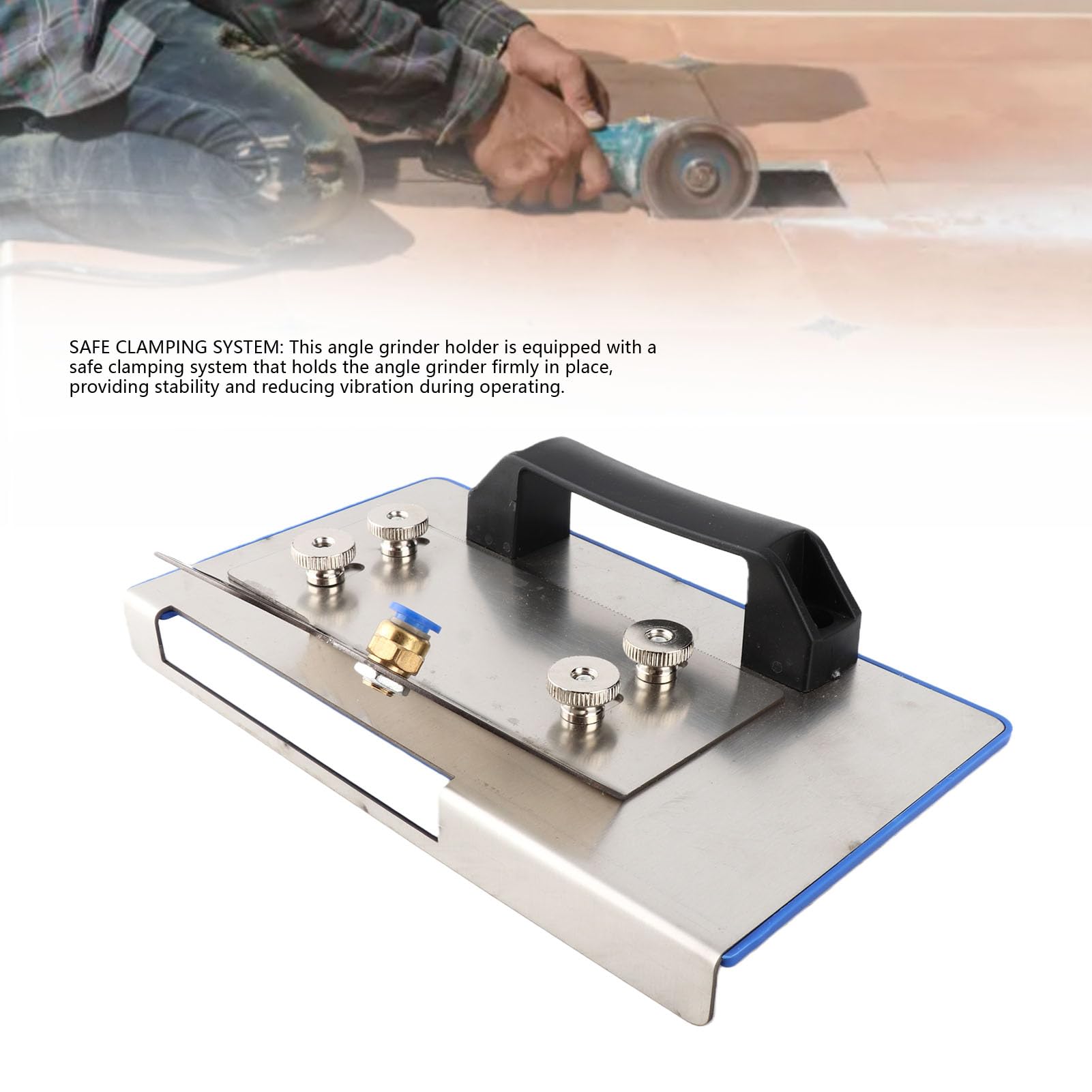 Smerigliatrice Angolare Regolabile Supporto Smerigliatrice Angolare Strumento Portatile Professionale per Smussare Piastrelle per Smerigliatrici Angolari di Tipo 100