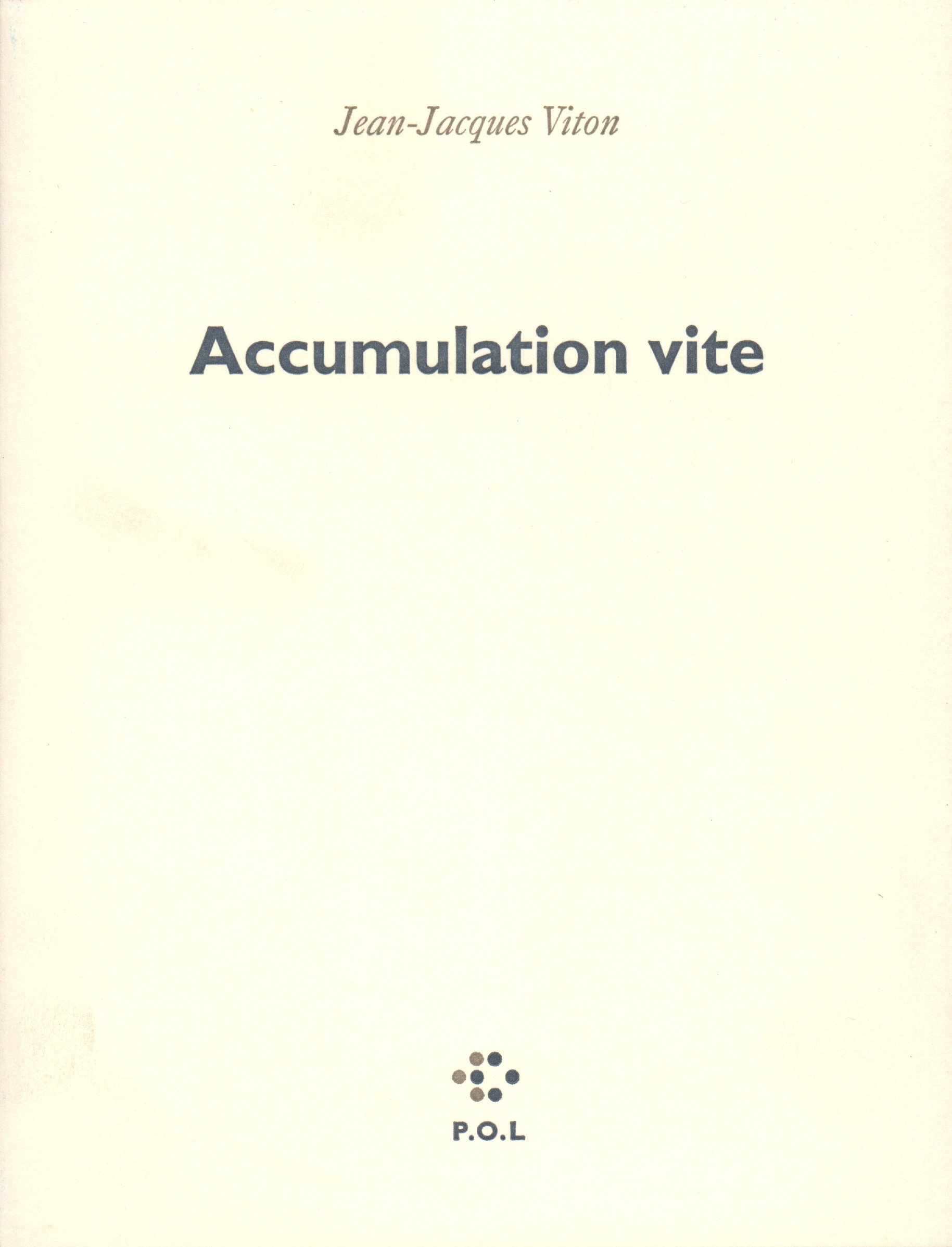 Buy Accumulation vite — BookShops.in