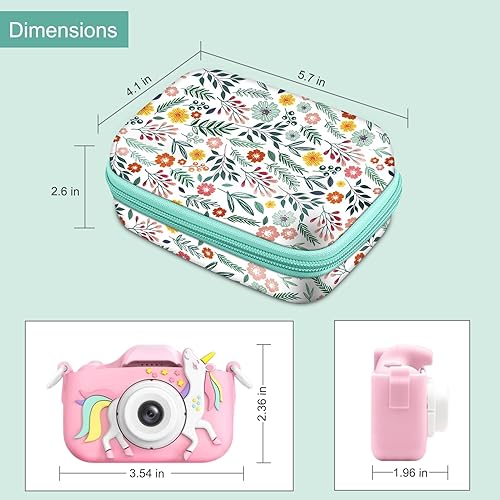 Miniatura 4 de FINTIE Funda para cámara para niños compatible con GoopowSecktonDylantoMgaoloMasterbeeCIMELRDesuccus juguetes para cámara digital para niños, bolsa