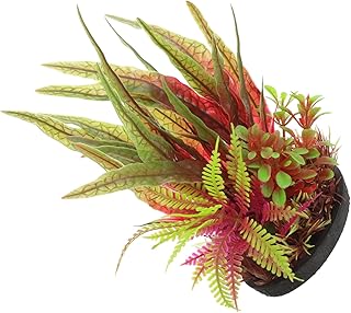 Abaodam 2 Pçs Decorações De Aquário De Plástico Plantas De Aquário Falsas Plantas De Aquário Grama Artificial Plantas De Água Artificiais Decoram Ornamentos Plantas Aquáticas De Aquário
