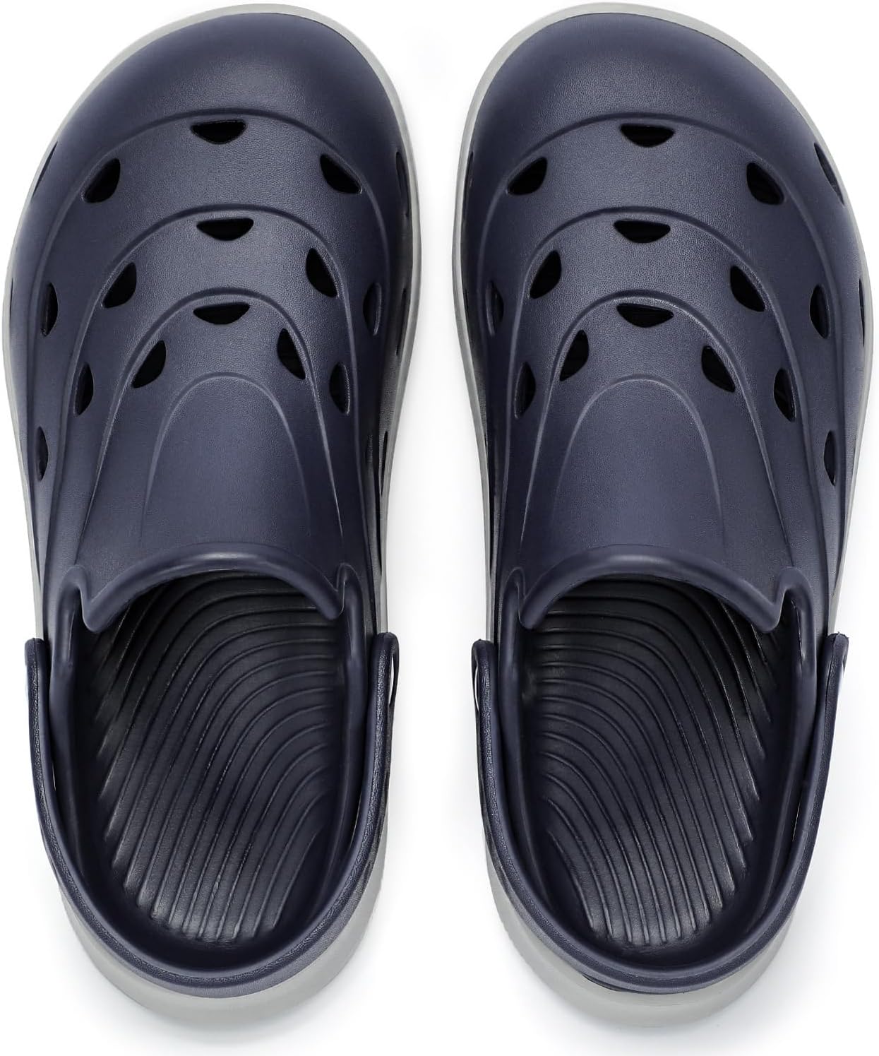 Kricely Clogs for Men with Arch Support Shower Hiking Sandals for Beach Water, Recovery Plantar Fasciitis Orthotic Slides - Image 4