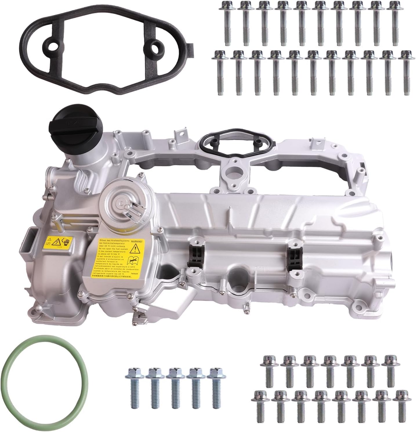 MITZONE N26 Aluminum Valve Cover Kit Compatible with BMW 328i 428i 328i xDrive 2.0L 2012 2014 215 2016