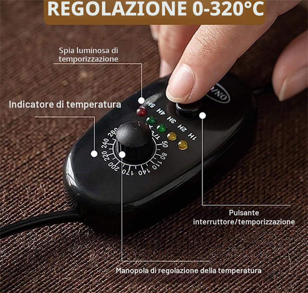 Bruciatore Di Incenso Elettrico In Ceramica Con Timer Regolabile, Turibolo For Incenso Ad Alta Temperatura Da 1300 ℃, Bruciatore Di Aromaterapia Elettrico(Matte black)