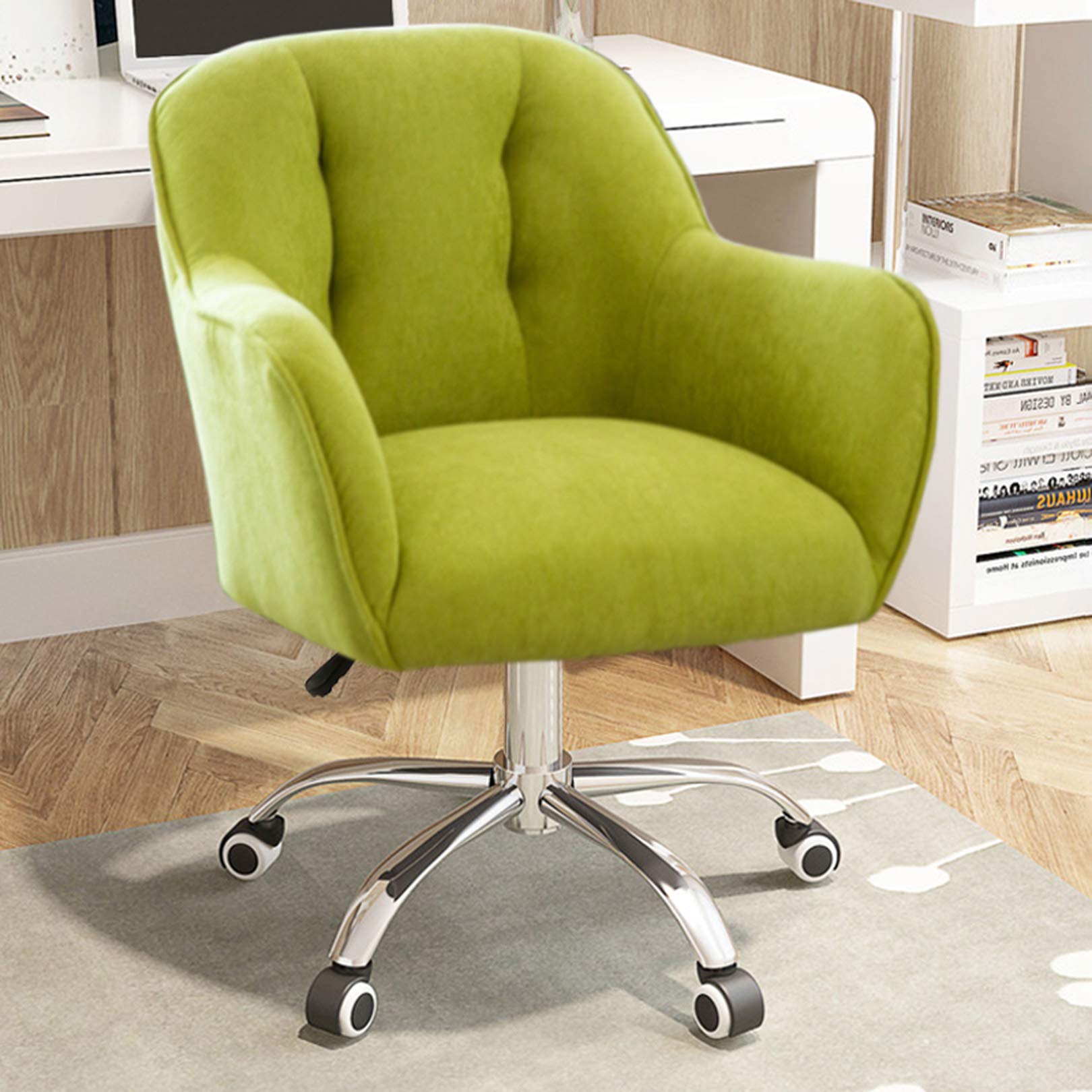 Chaise de travail moderne pour chambre à coucher au design épuré et piétement robuste en métal