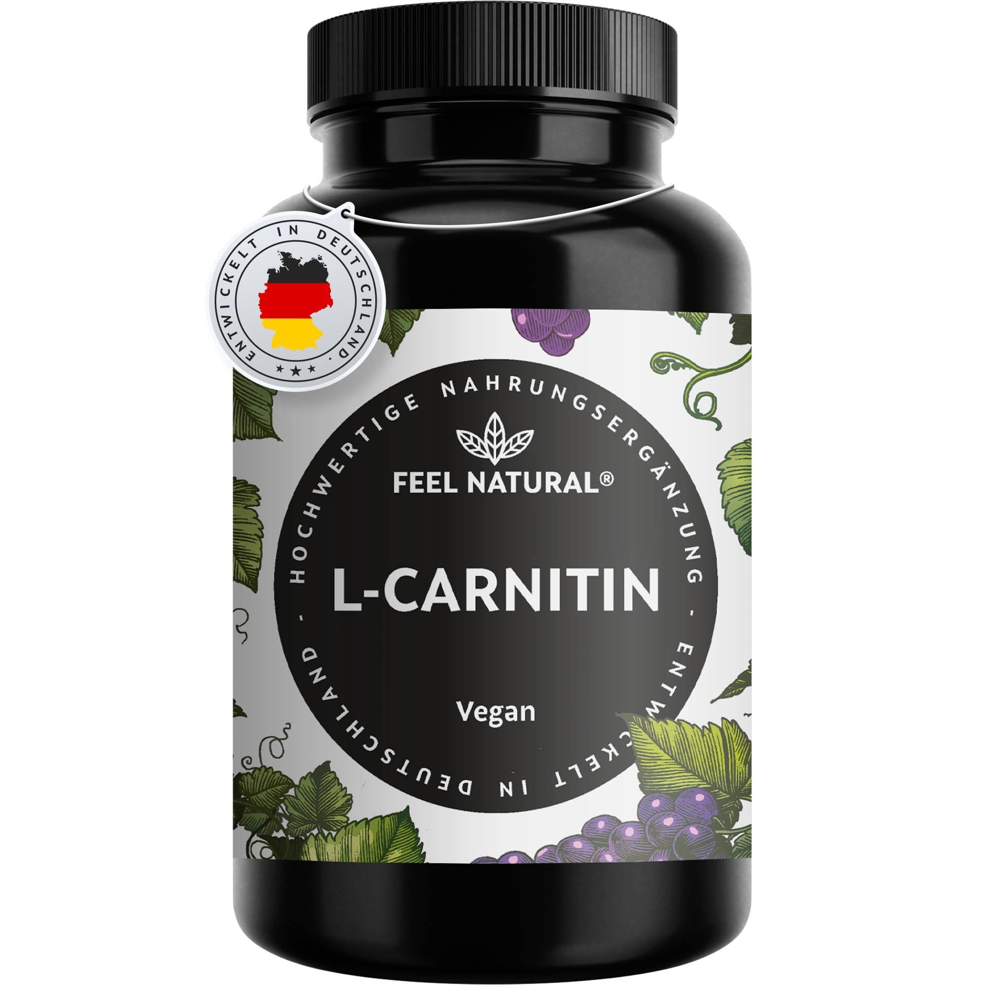 l carnitine tartrate dosage L-Carnitine 120 Capsules - L-Carnitine Tartrate in Premium Quality - High  Dose - Vegan & No Additives