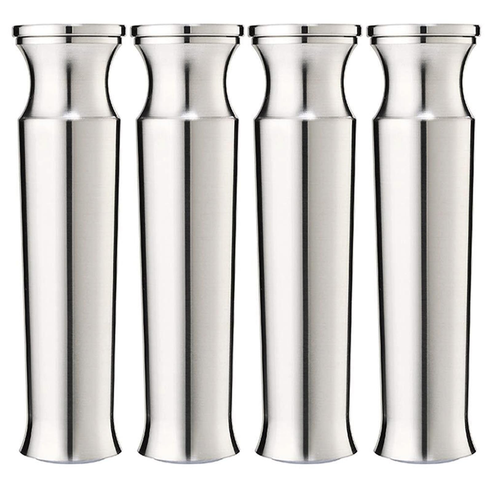 UYHBCNQD Adjustable Furniture Legs 4Pcs Replacement Legs Set Aluminum Table Feet Furniture Foot Rubber Support Legs Cabinet Leg Extenders(Brushed Silver,8cm/3in)