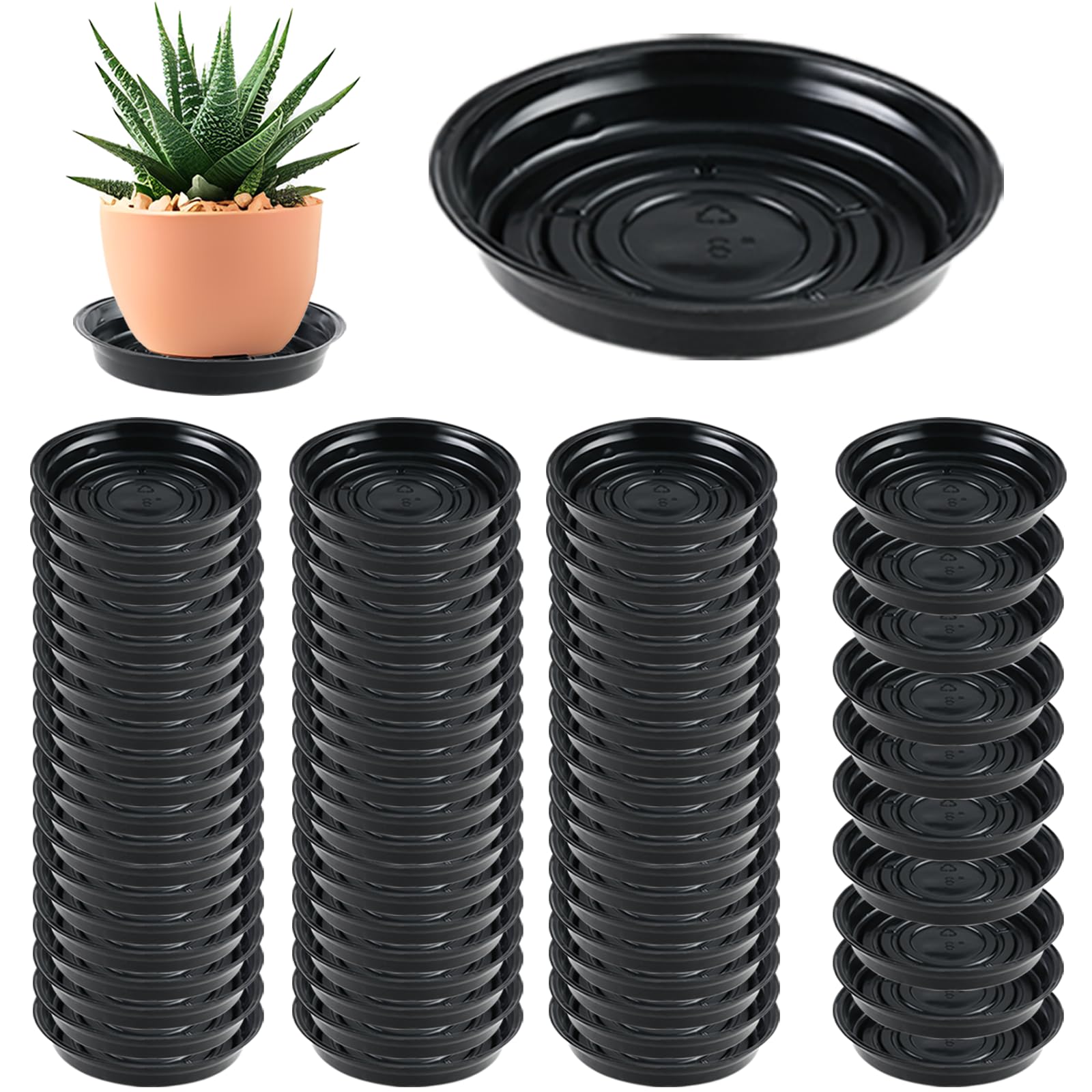 Soucoupes de plantes pour intérieur et extérieur pour un salon et un balcon toujours propres