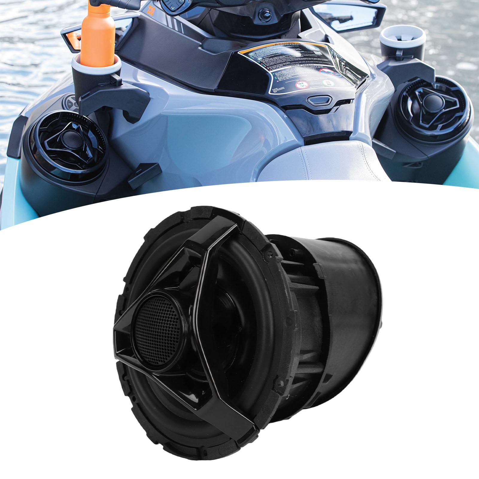 Yctze Altavoz para Barco a Motor, de Audio Marino, Componente de Audio PWC, Dispositivo de Sonido para Barco OEM 278003463 con Sellado Impermeable para GTX GTI RXT