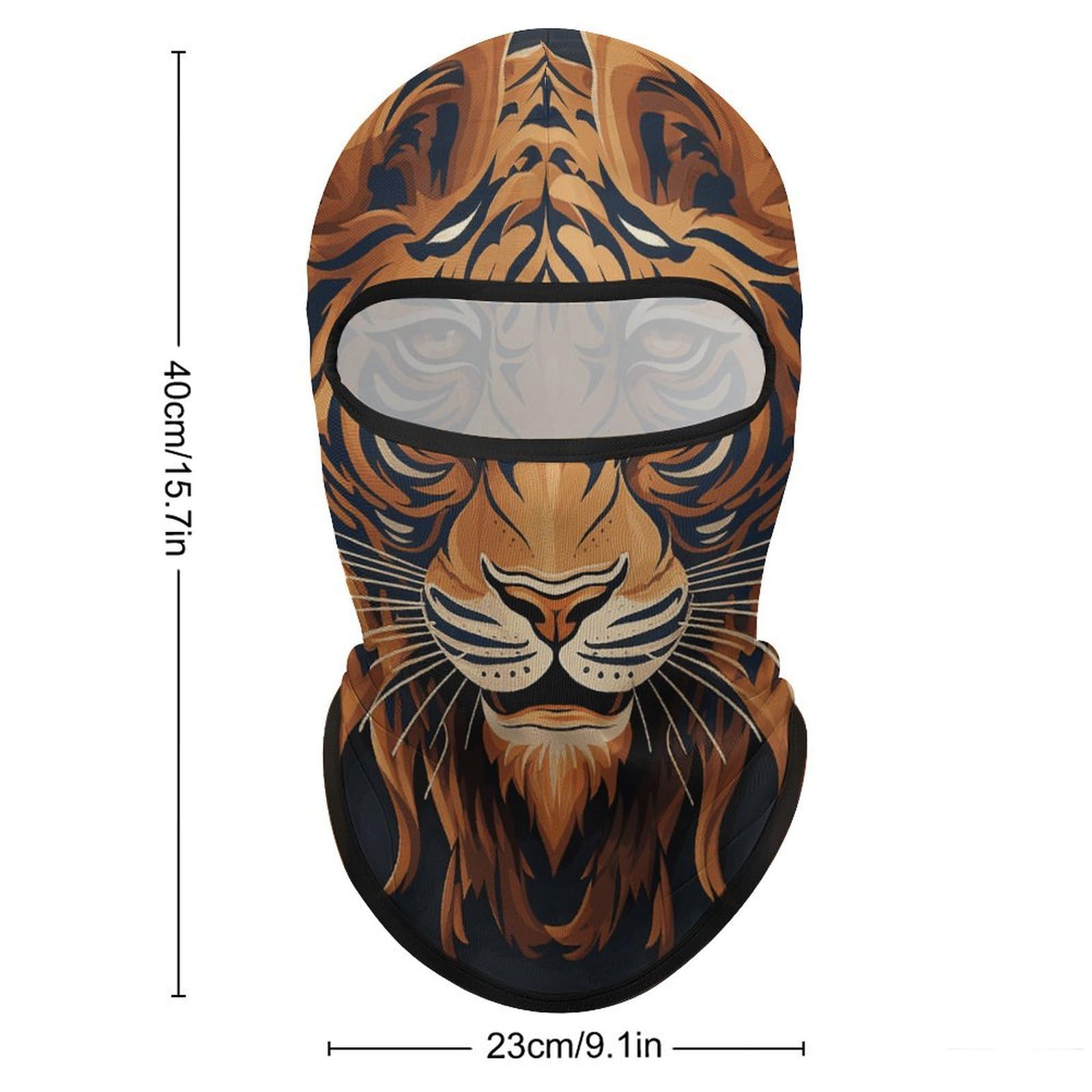 Breathable Balaclava, New Year Tiger Logo Design Face Cover, Ski Mask for Outdoor Sports & All-Season Use