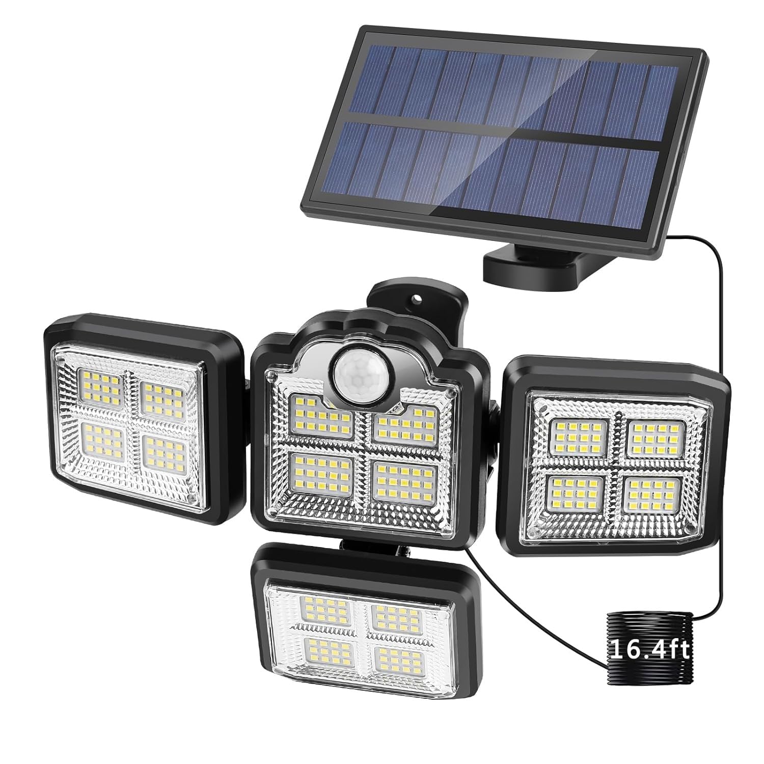 kh Solar LED Floodlight Outdoor 38W 6000LM, 6000K Motion Sensor Light with Remote Control, IP65 Waterproof, Separated Solar Panel Security Light for Yard, Patio, House-image-31