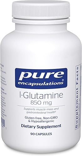 Pure Encapsulations L-Glutamina 850mg (90 Cápsulas) Paquete de 1