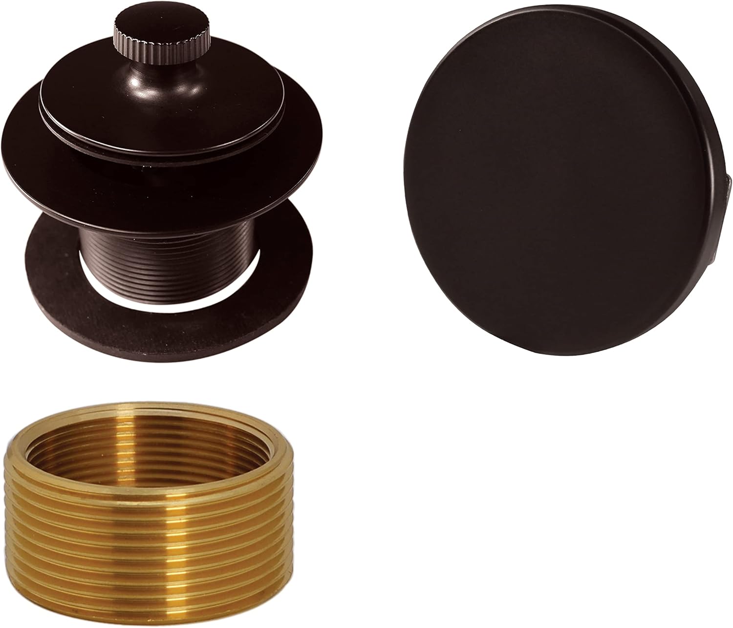 Westbrass Twist & Close Universal Tub Trim with Floating Faceplate, Oil Rubbed Bronze, D94HK-12