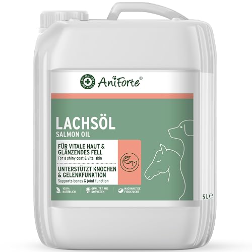 AniForte Aceite de salmón 5 litros para Caballos y Perros