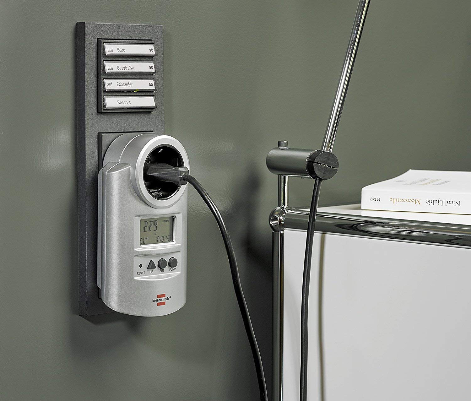 Brennenstuhl Energiemessgerät Primera-Line PM 231 E silber, 1506600 (2er Pack)
