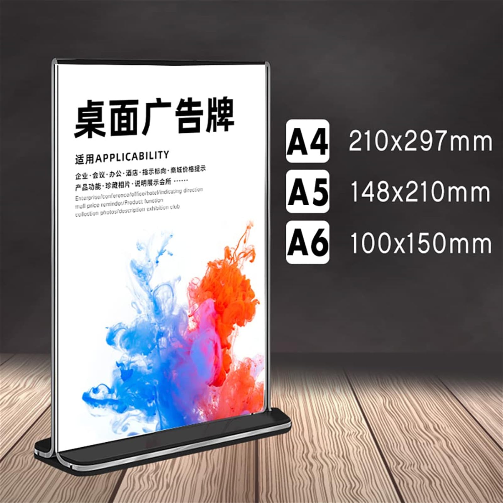 Espositore Per Poster In Acrilico Trasparente Formato A4 - Per Menu, Avvisi E Pubblicità - Foto 10