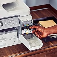 Vista 9 de Brother Impresora de inyección de tinta, MFC-J5945DW, InkvestmentTank Impresora todo en uno con impresión inalámbrica, dúplex, NFC y hasta 1 año