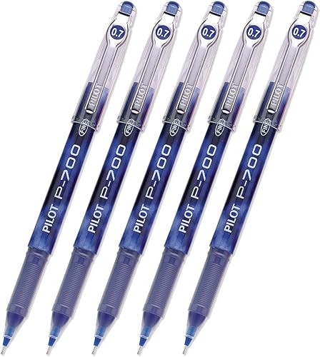 Miniatura 1 de Pilot P-700 Bolígrafo de gel de punta fina, tinta azul, paquete de 5 unidades (38611)