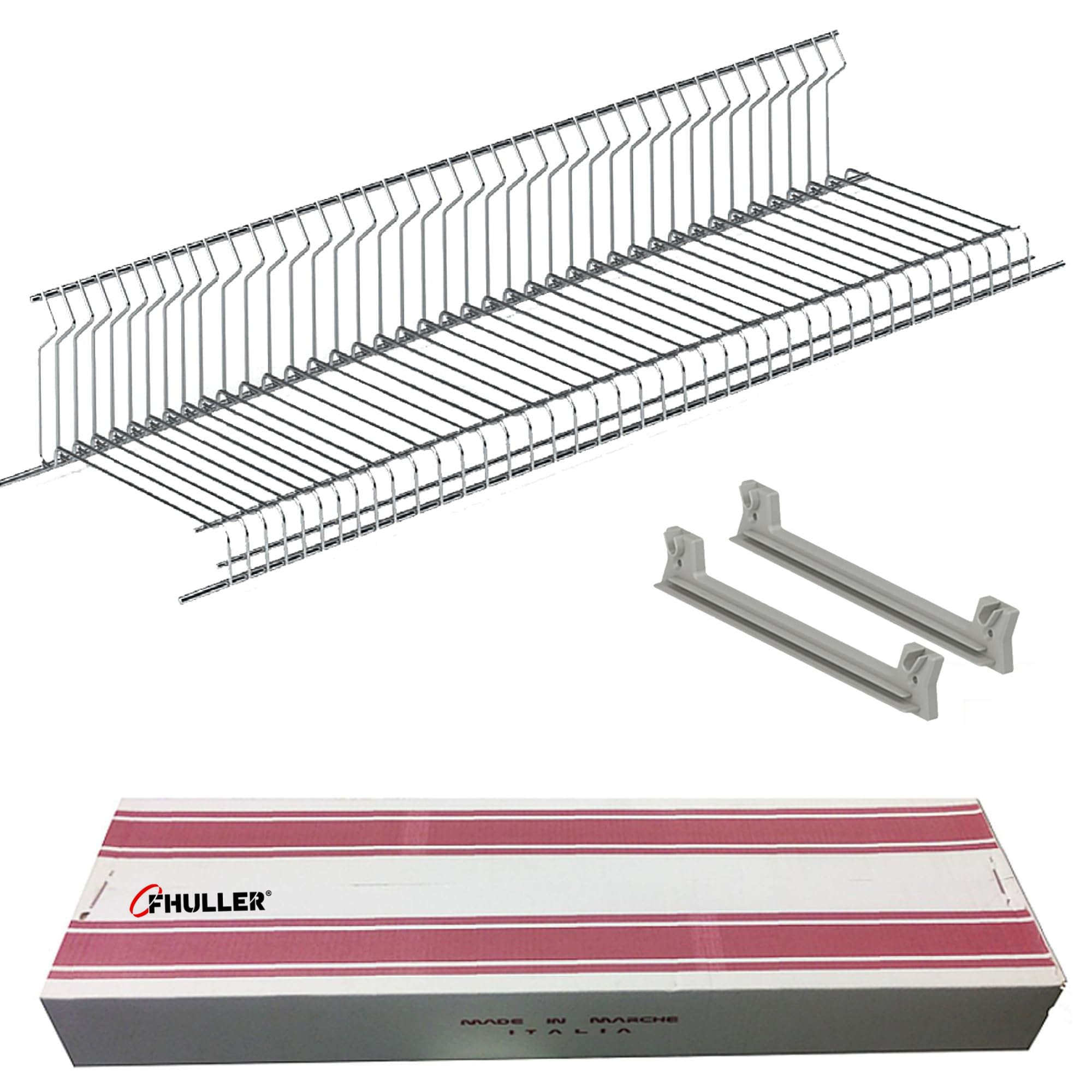 Scolapiatti Incasso VASISTAS Griglia Unica Piatti Bicchieri ACCIAIO INOX (NO Cromato o Verniciato Grigio) 702/120XP1 PENSILE 120 INTERNO 116,4 Misura Scolapiatti 115,6 + 2 Staffe