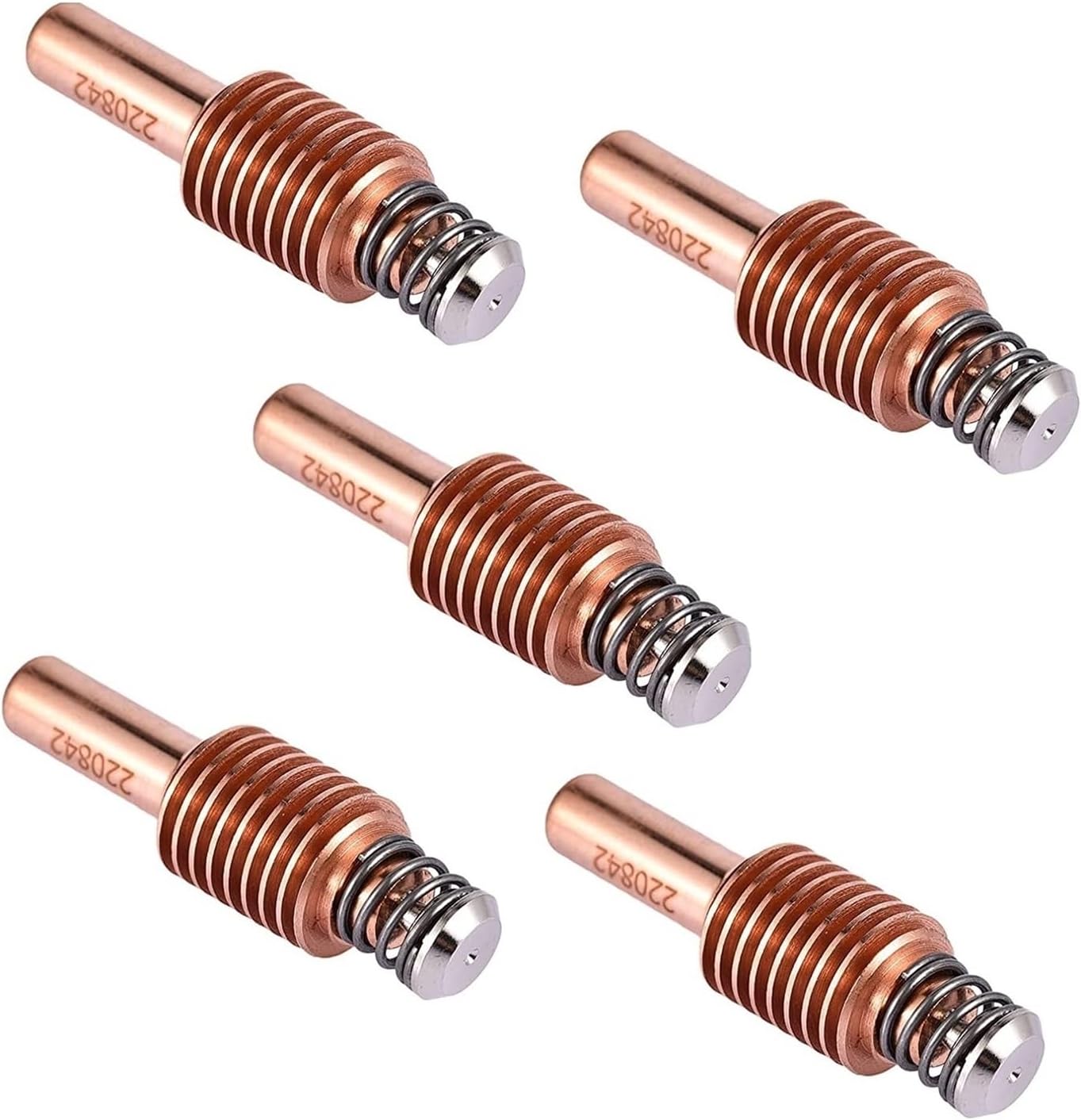 5Pcs 50A Plasma Electrode Cutting Plasma Nozzles Torch Tips Cutting Consumables Compatible With Power Max65/85/105 A