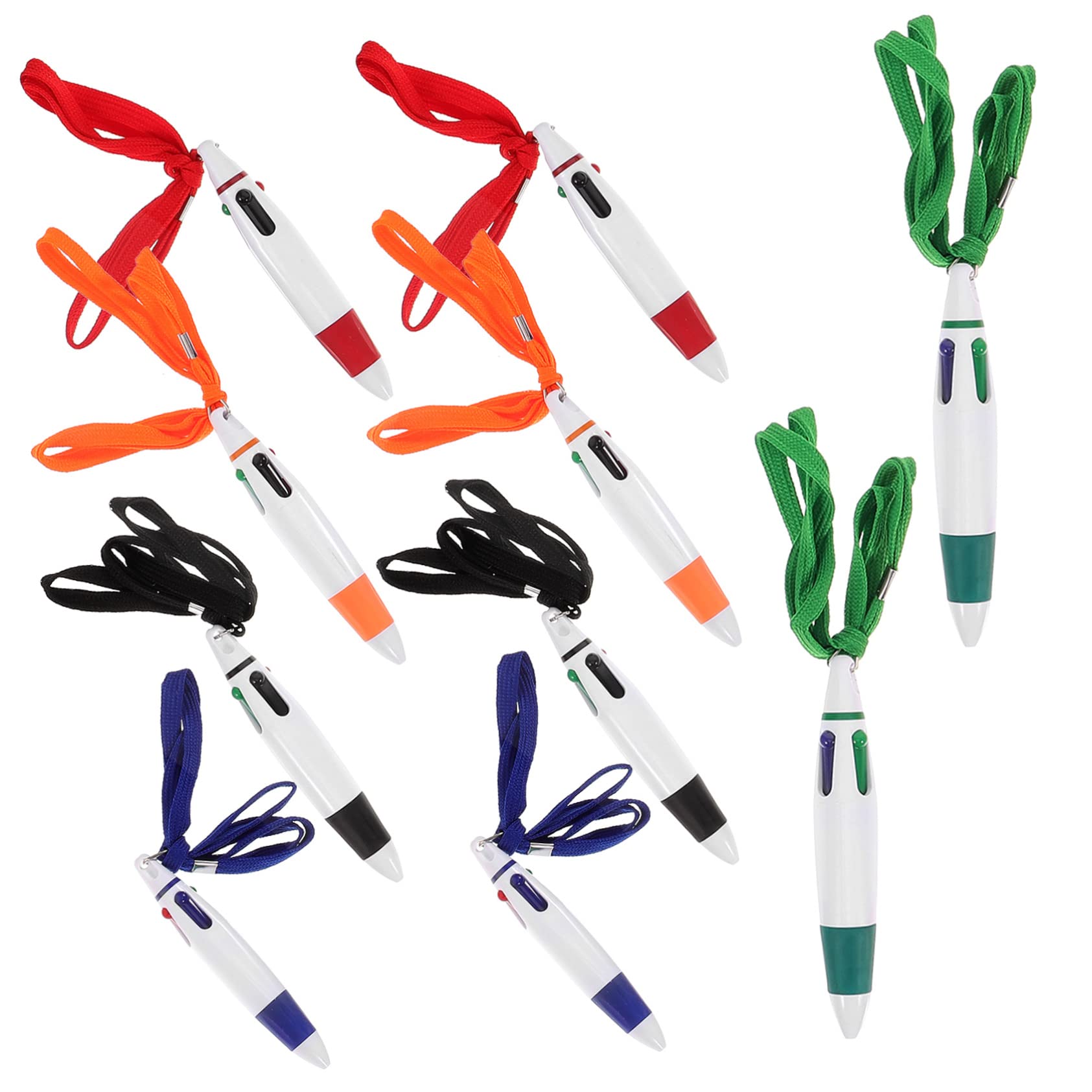 30stücke Retractable Kugelschreiber Mit Lanyard Farben Rot Grün Blau Schwarz Für Schule Büro Und Kreative Projekte