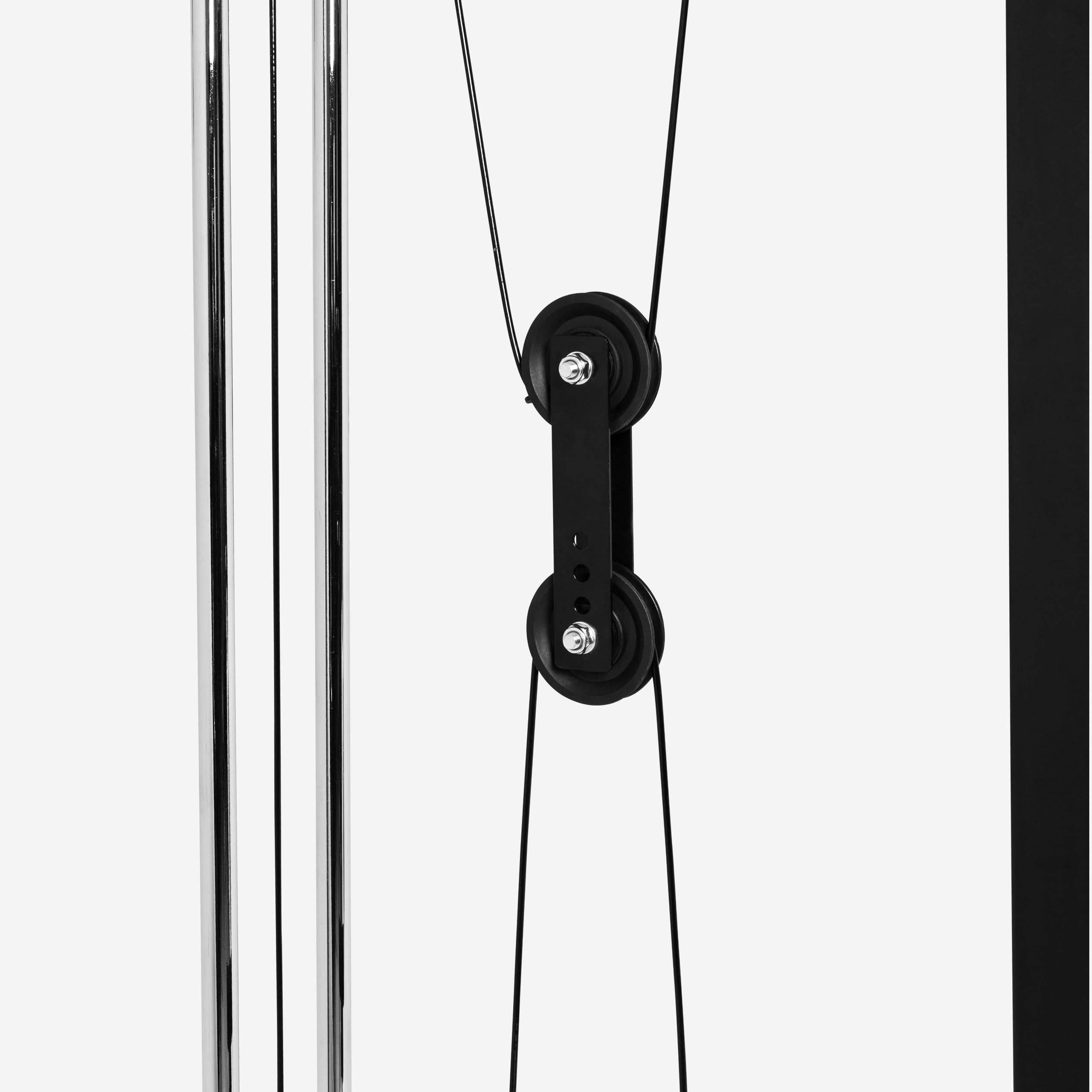 GORILLA SPORTS® Latzugturm verstellbar mit 2 Seilzügen, 30 mm, bis 300 kg