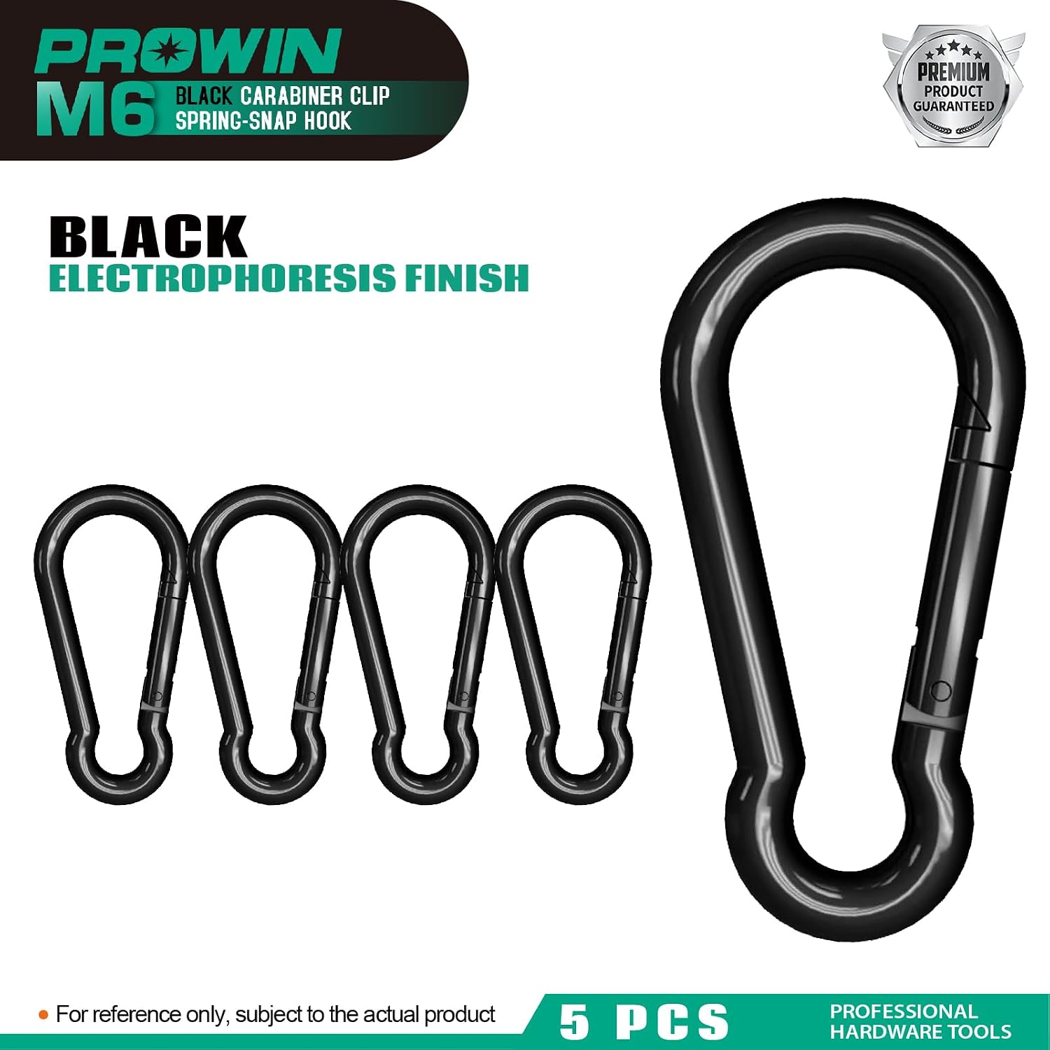 PROWIN 5pcs Heavy Duty M6 Tie Down Rings, 60kg Working Load & 487kg Break Strength, Steel Lashing Anchor Hooks for Trucks, Trailers, Cargo & Warehouse Use image 2