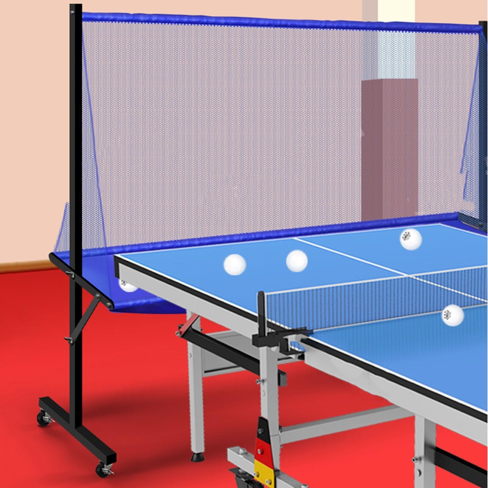 Rete di cattura palline da ping pong per allenamento – collezionista professionale e rullo per sessioni di pratica