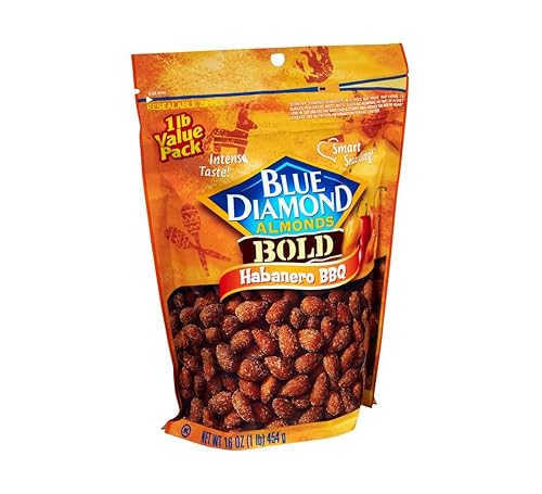 Blue Diamond Almonds, Bold Habanero BBQ, 16 onzas