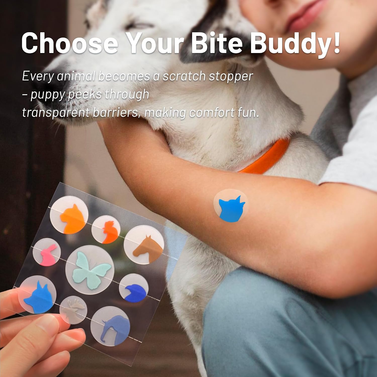 Bite Itch Relief Patches for Kids and Adult, Colorful Itch Relief Stickers, Natural Anti Itch Patches - Travel and Camping Essential (54 Counts)