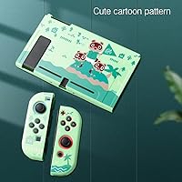 Vista 5 de PERFECTSIGHT Funda Protectora Compatible con Nintendo Switch Linda Funda de TPU Suave Antideslizante Carcasa de Concha Dura Acoplable Protección