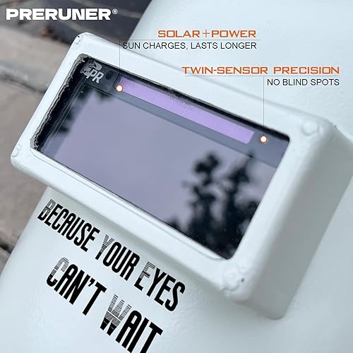 Miniatura 4 de Preruner Lente de soldadura de oscurecimiento automático, lente de soldadura serie azul para campana de soldadura de panqueques, tecnología de color