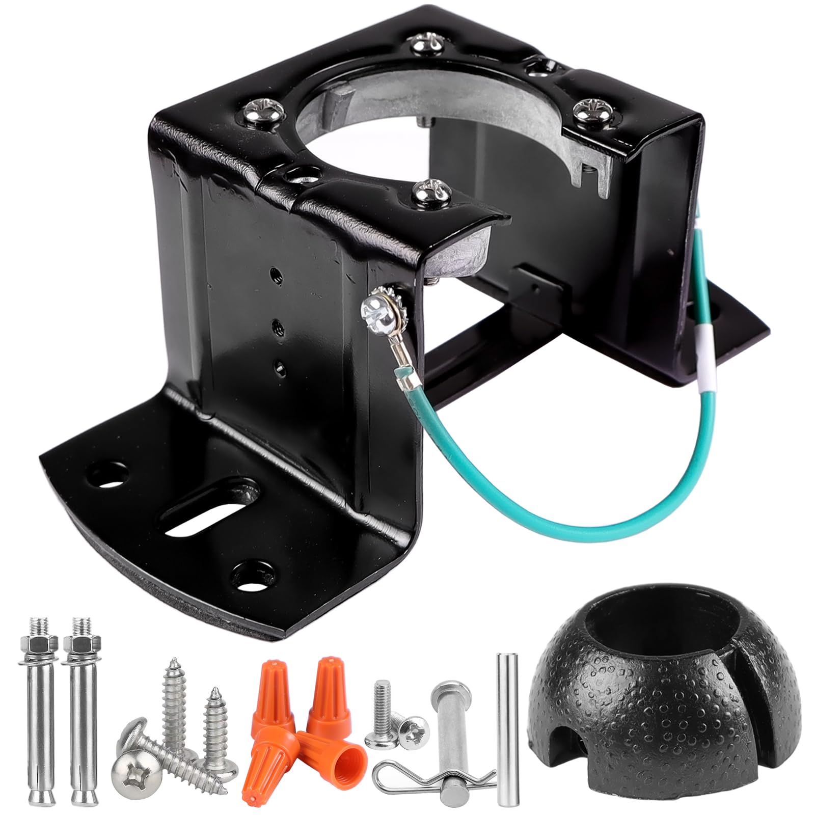 AICWIOO Universal Ceiling Fan Mounting Bracket Kit with Hanger Ball, 2.0mm Heavy Duty Carbon Steel Support, Compatible with Hunter, Harbor Breeze,