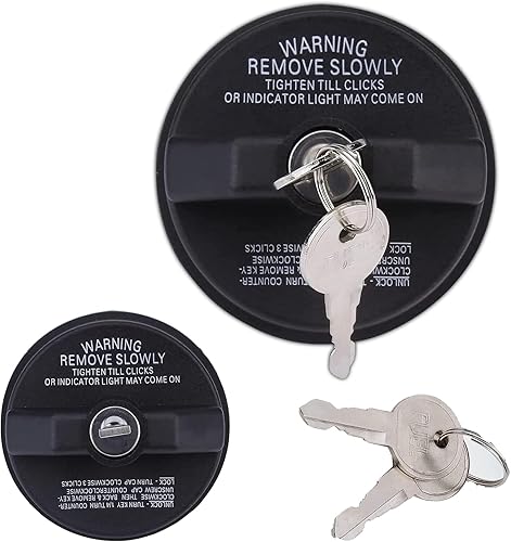 Pack-1 Tapa para depósito de combustible para automóvil, tapa de gas con bloqueo de plástico ABS, cubierta de sellado, repuesto de tapa del tanque